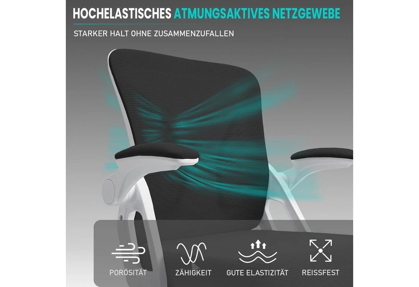 Milacyee Bürostuhl Ergonomisch Stuhl mit verstellbaren Armlehnen - Bild 5