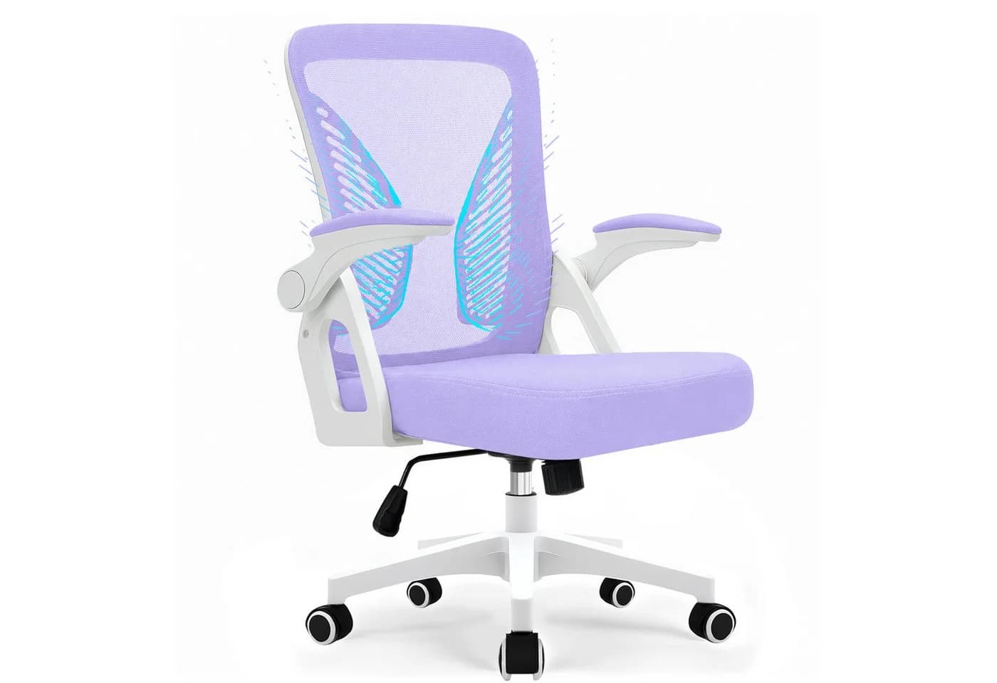 Milacyee Bürostuhl Ergonomisch Lila - Bild 2