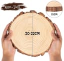 ElitVita Rindenscheiben Holzscheiben Baumscheiben, Ø10-28cm, Holzscheiben zum Basteln, (6-tlg), Runde holzscheiben für DIY Handwerk Hochzeit Weihnachten Dekoration Bild 1