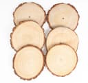 ElitVita Rindenscheiben Holzscheiben Baumscheiben, Ø10-28cm, Holzscheiben zum Basteln, (6-tlg), Runde holzscheiben für DIY Handwerk Hochzeit Weihnachten Dekoration Bild 2