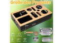 ElitVita Tabletttisch Couchbar Sofatablett Snackbox mit Snackschalen Saucenschalen Bild 1