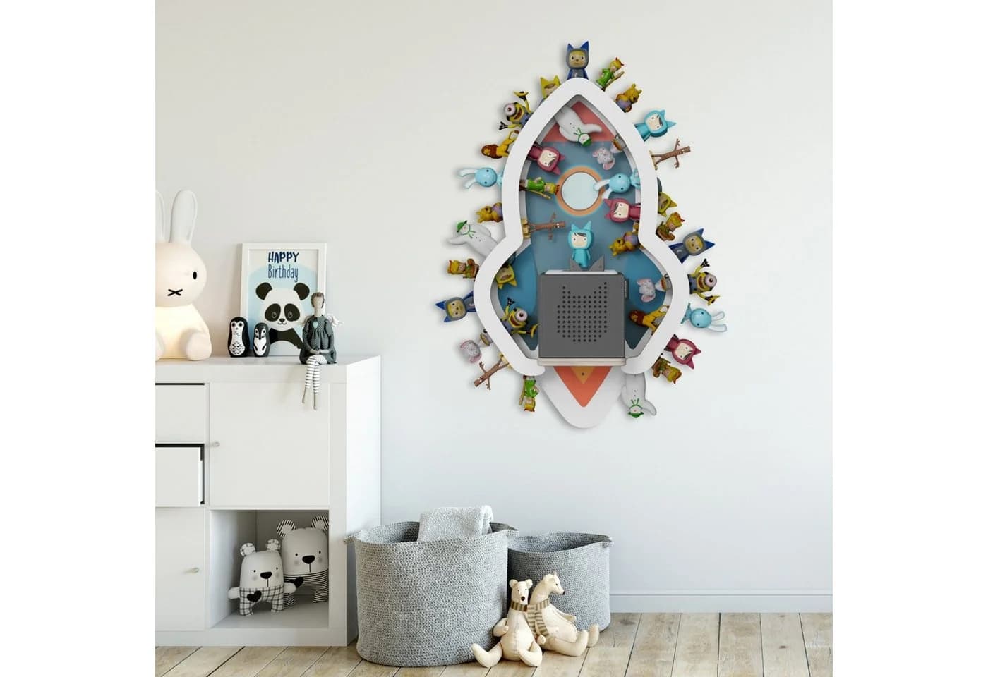 Holzura Kinderregal Tonieregal für Toniebox Blau - Bild 3