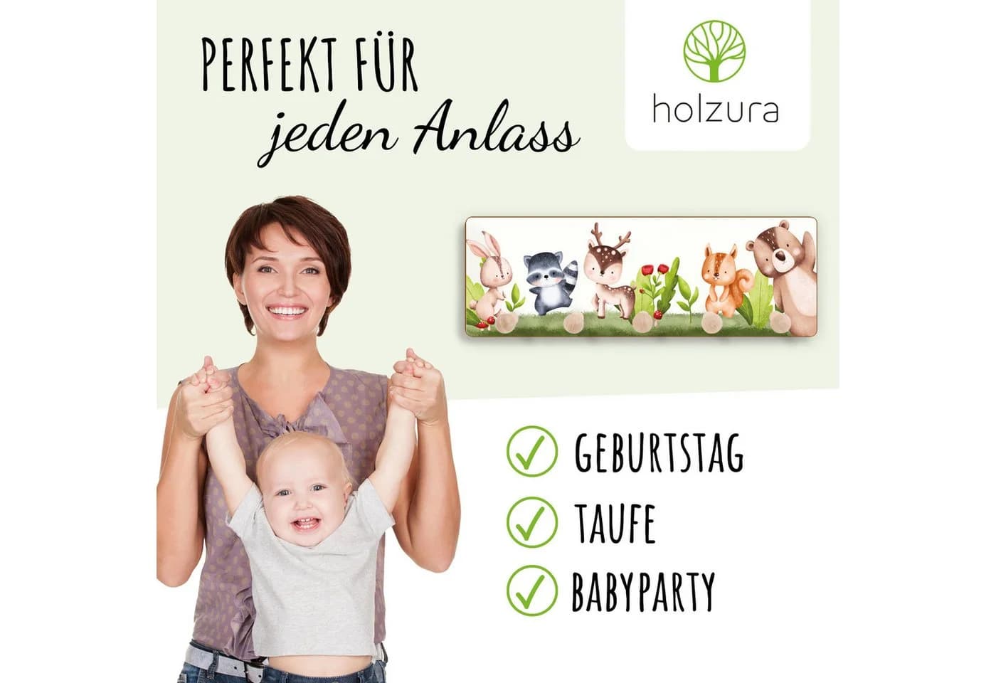 Holzura Kindergarderobe Garderobe für Kinder - Bild 5