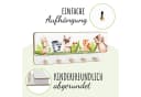 Holzura Kindergarderobe aus Holz mit Ablage und magnethaftendem Rahmen Bild 5