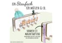 Holzura Kindergarderobe aus Holz mit Ablage und magnethaftendem Rahmen Bild 1