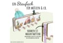 Holzura Kindergarderobe aus Holz mit Ablage und magnethaftendem Rahmen Bild 1
