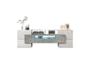 Fine Life Pro TV-Schrank Lowboard mit LED-Beleuchtung Hochglanzweiß Bild 2