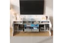 Fine Life Pro TV-Schrank Lowboard mit LED-Beleuchtung Hochglanzweiß Bild 4