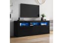Fine Life Pro TV-Schrank Lowboard Schwarz Hochglanz mit LED-Beleuchtung Bild 2