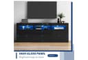 Fine Life Pro TV-Schrank Lowboard Schwarz Hochglanz mit LED-Beleuchtung Bild 4