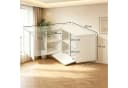 Fine Life Pro TV-Schrank Lowboard L-förmig Weiß/Lichtholz Bild 4