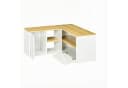 Fine Life Pro TV-Schrank Lowboard L-förmig Weiß/Lichtholz Bild 5