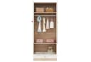 KEFEYA Kinderkleiderschrank Weiß Bären-Design Bild 1