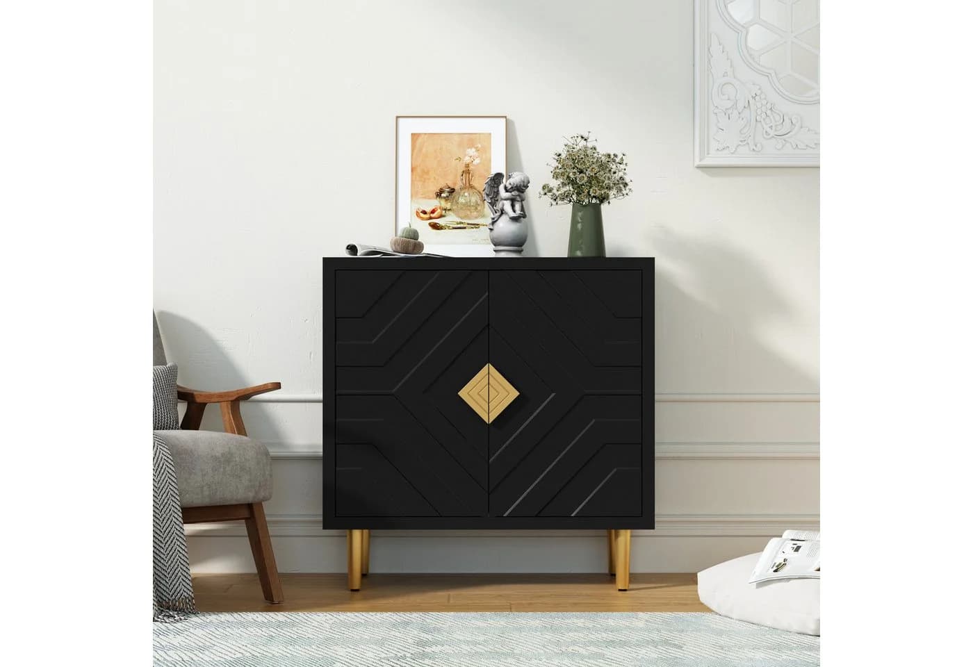 HOLTICO Sideboard Schrank für Wohnzimmer, Küche, Schlafzimmer - Bild 3