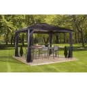Pavillon SOJAG Verona 10x14 Grau Aluminium Polycarbonat Bild 1