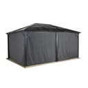 Sojag Pavillon Seitenteil Meridien Grau 4-tlg. Polyester Bild 1