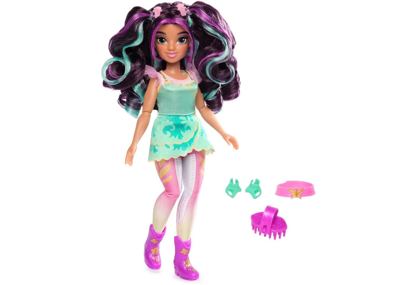 Spin Master Unicorn Academy - Fashion Puppe Ava Rosa Grün