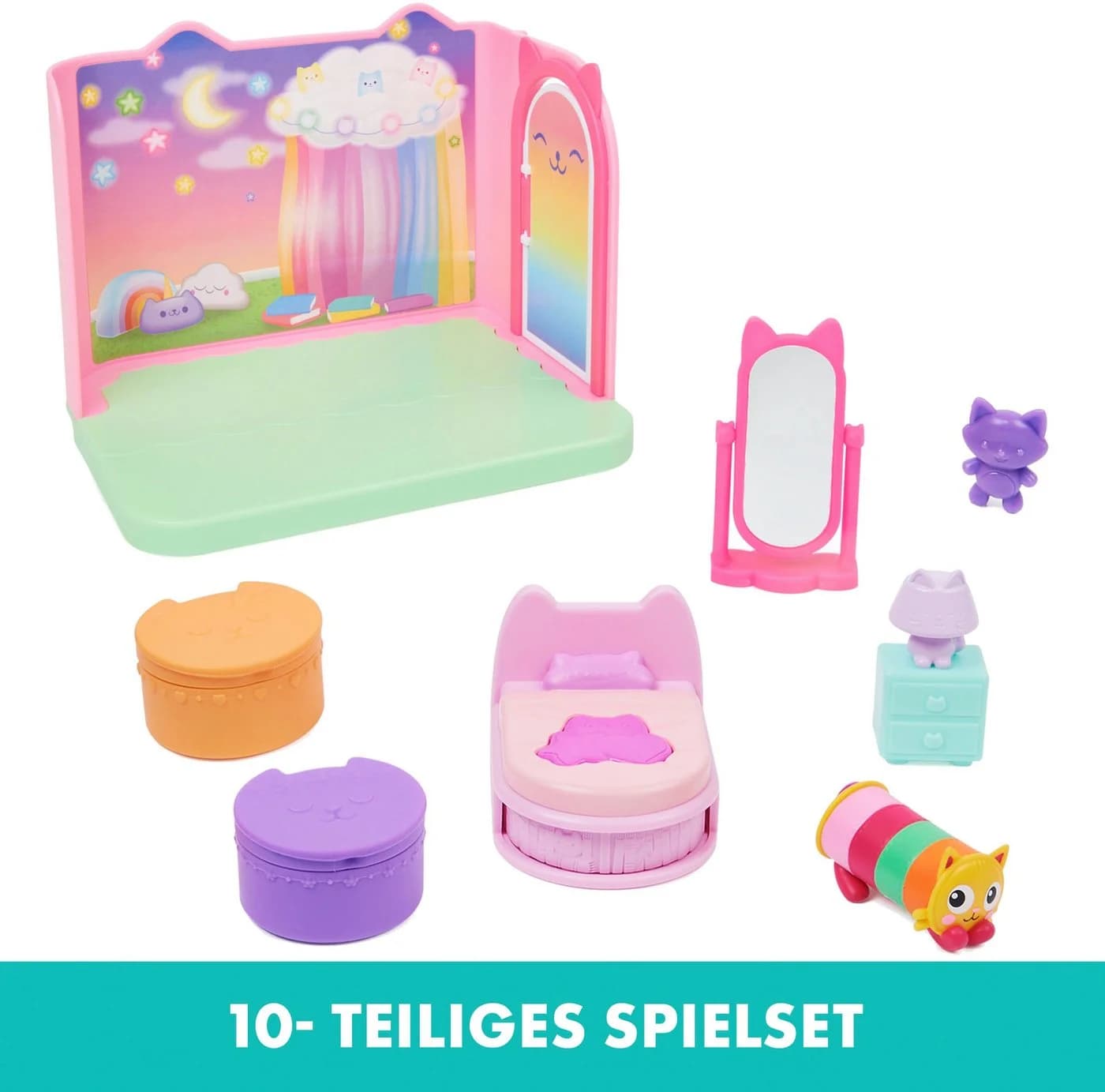 Spin Master Spielwelt Gabby's Dollhouse Deluxe Room Pillow Cat's Schlafzimmer - Bild 3