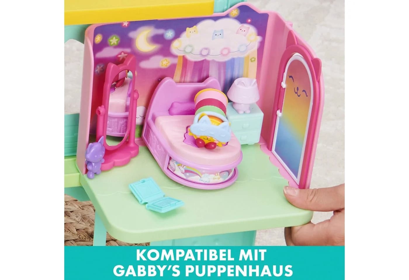 Spin Master Spielwelt Gabby's Dollhouse Deluxe Room Pillow Cat's Schlafzimmer - Bild 4