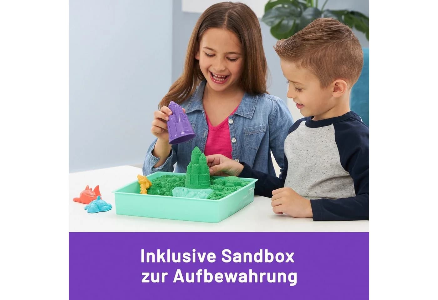 Spin Master Kreativset Kinetic Sand Box 454 g Grün - Bild 3