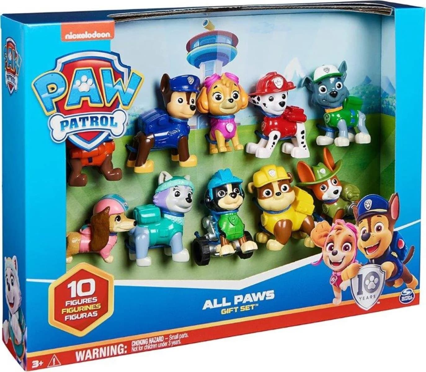 Spin Master PAW Patrol Action Pack Pups Geschenkset - 10 Hundefiguren
