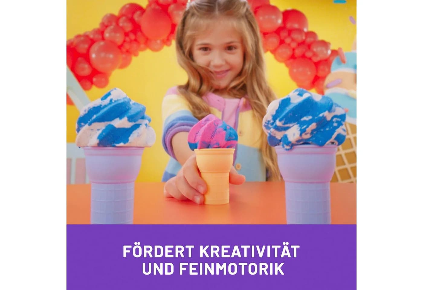 Spin Master Kreativset Kinetic Sand - Soft Serve Ice Cream Station 397g - Bild 5
