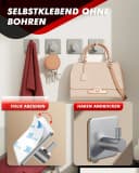 Refined Living Handtuchhaken 10er Set Edelstahl Selbstklebend Bild 3