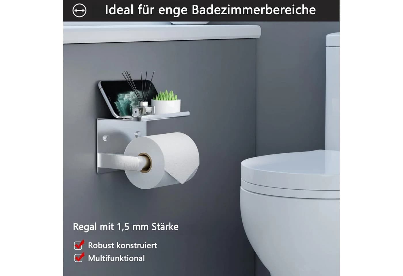 Moderner Toilettenpapierhalter aus 304-Edelstahl - Bild 4