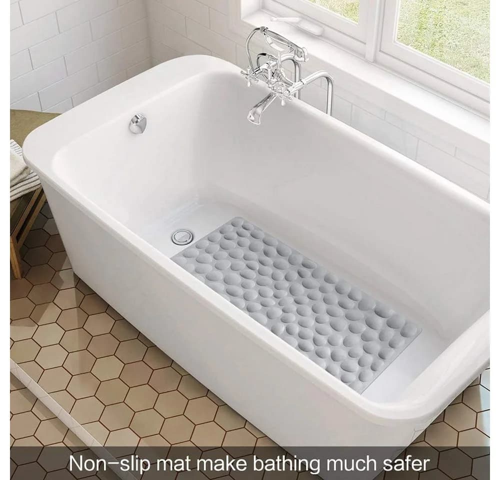 Refined Living Duschmatte Badewannenmatte rutschfest Grau