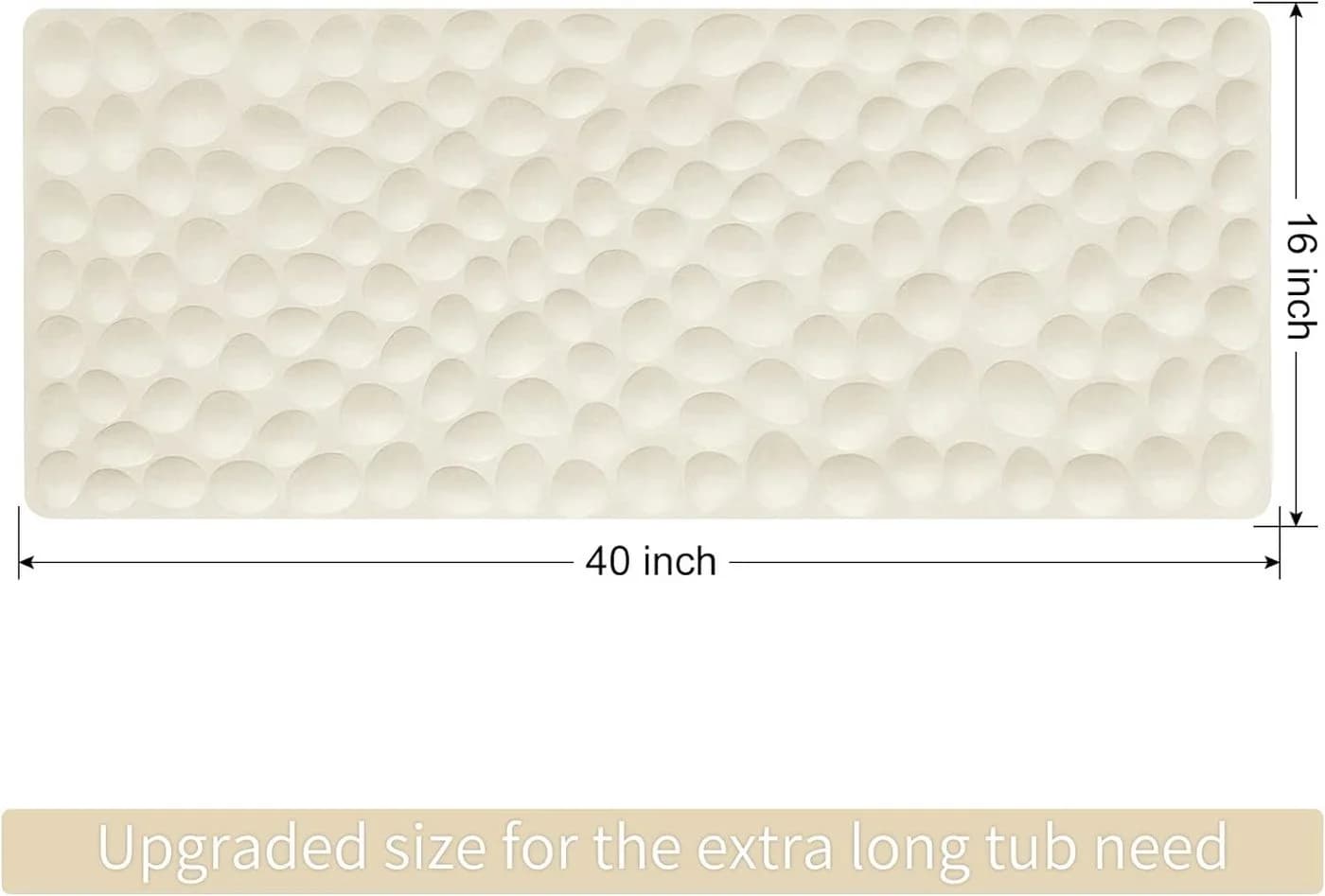 Refined Living Duschmatte Badewannenmatte rutschfest, Antirutschmatte für Badewanne, Badematte, 100% BPA-frei, schimmelresistent & maschinenwaschbar, 80x40 cm - Bild 5