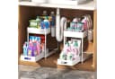 Refined Living Unter-Spülenschrank-Organizer 2-tlg. Schwarz/Weiß Bild 1