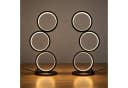 ZMH LED Nachttischlampe Schwarz Dimmbar Aluminium Design Bild 2