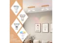 ZMH LED Wandleuchte Innen Deckenlampe Weiß Metall Modern GU10 Fassung 330° Drehbar Bild 1