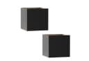 ZMH LED Außen-Wandleuchte Modern Up Down Schwarz Metall Bild 2