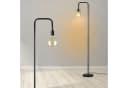 ZMH Stehlampe Schwarz Retro Industrial Lampe E27 mit Fußschalter Bild 2