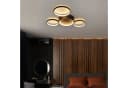ZMH LED Deckenleuchte 4 Ringe Design Schwarz Warmweiß Bild 1