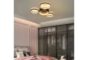 ZMH LED Deckenleuchte 4 Ringe Design Schwarz Warmweiß Bild 3