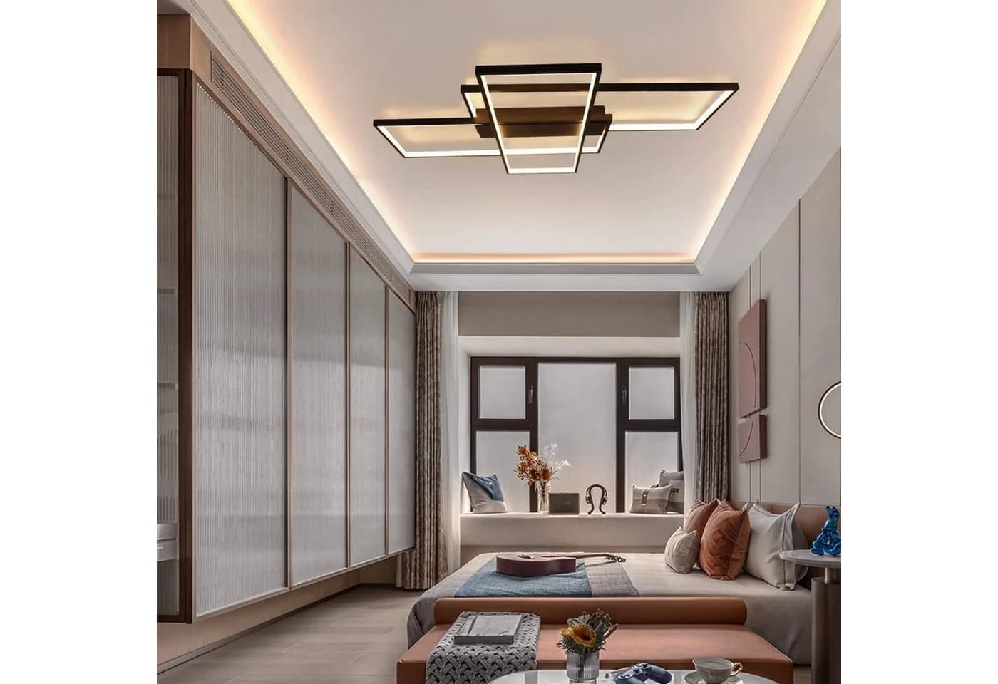 ZMH LED Deckenleuchte Modern 88W Dimmbar 3000-6000K