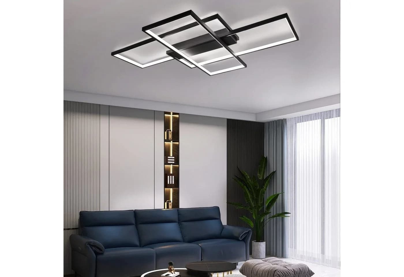 ZMH LED Deckenleuchte Modern 88W Dimmbar 3000-6000K - Bild 5