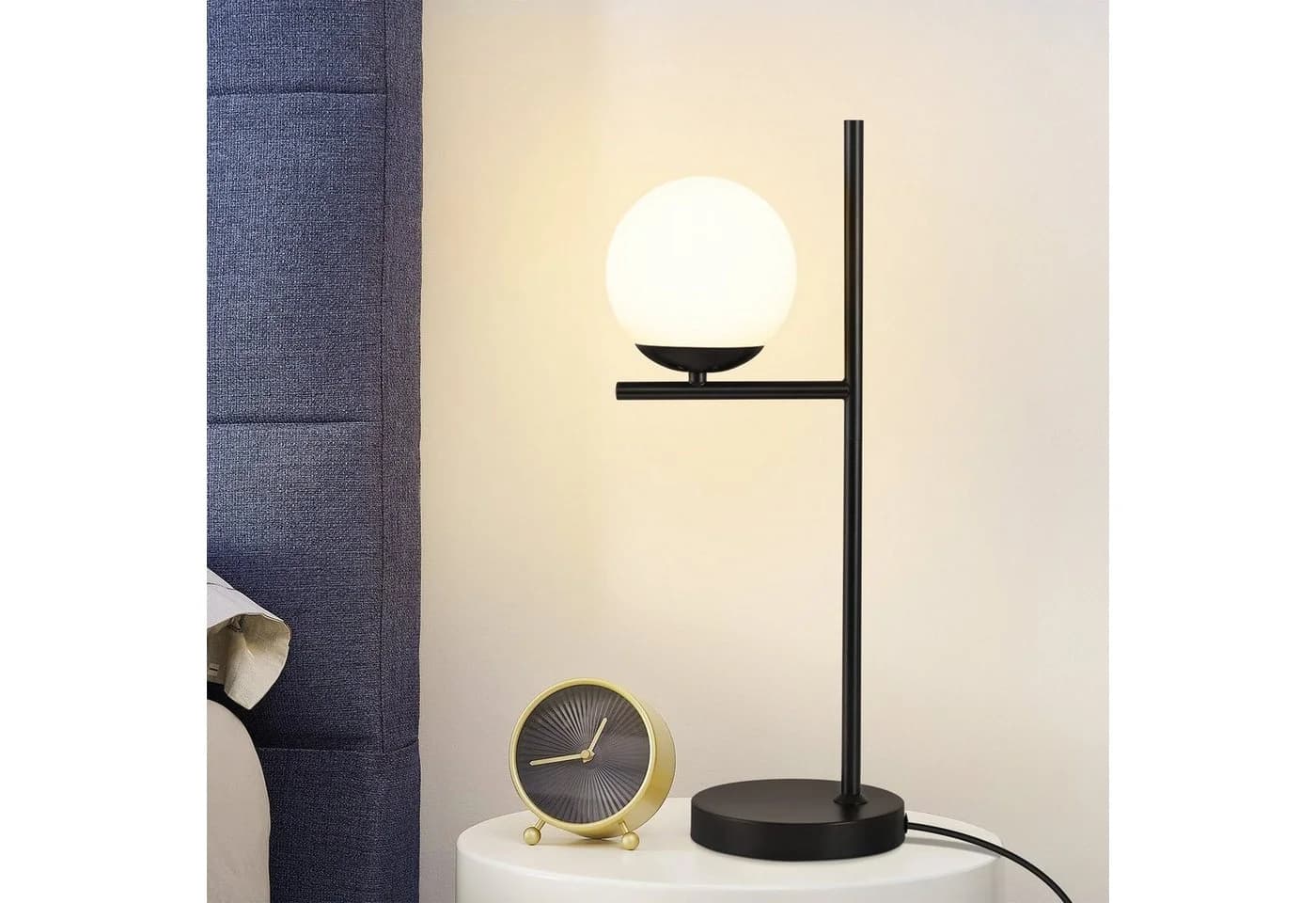 ZMH Tischleuchte Wohnzimmer Industrial Nachttischlampe Modern mit Schalter - Bild 3