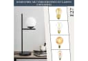 ZMH Tischleuchte Wohnzimmer Industrial Nachttischlampe Modern mit Schalter Bild 4