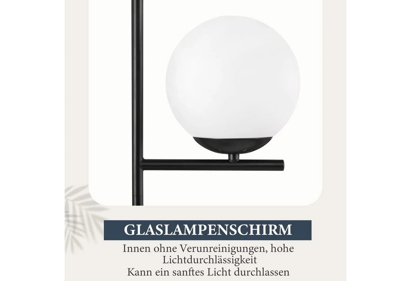 ZMH Tischleuchte Wohnzimmer Industrial Nachttischlampe Modern mit Schalter - Bild 5