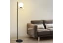 ZMH Stehlampe Industrial E27 Schwarz/Gold mit Fußschalter Bild 2