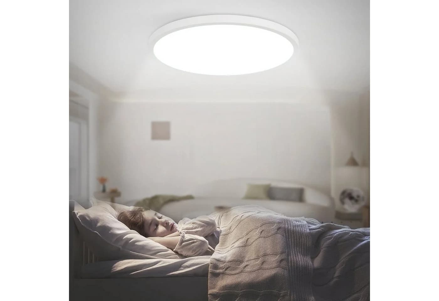 ZMH LED Deckenleuchte Modern 6000K Weiß - Bild 4