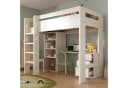 Ulife Hochbett Kinderbett mit Schreibtisch, Kleiderschrank und Aktenschrank, 90x200cm Bild 4