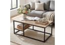 VOWNER Couchtisch Wohnzimmer Tisch Stahlrahmen Holzfarbe Bild 2