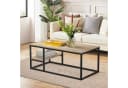 VOWNER Couchtisch Wohnzimmer Tisch Stahlrahmen Holzfarbe Bild 3