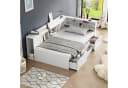 Ulife Kinderbett Jugendbett Einzelbett mit Schubladen, Bücherregal und Stauschrank 90x200cm Bild 2