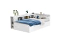 Ulife Kinderbett Jugendbett Einzelbett mit Schubladen, Bücherregal und Stauschrank 90x200cm Bild 3