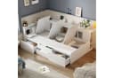 Ulife Kinderbett Jugendbett Einzelbett mit Schubladen, Bücherregal und Stauschrank 90x200cm Bild 5